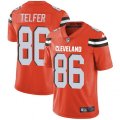 Cleveland Browns #86 Randall Telfer Orange Alternate Vapor Untouchable Limited Player NFL Jersey
