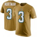 Jacksonville Jaguars #3 Brad Nortman Gold Rush Pride Name & Number T-Shirt