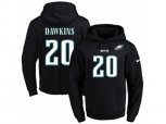 Philadelphia Eagles #20 Brian Dawkins Black Name & Number Pullover NFL Hoodie