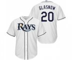 Tampa Bay Rays #20 Tyler Glasnow Replica White Home Cool Base Baseball Jersey