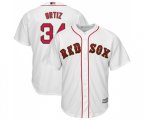 Boston Red Sox #34 David Ortiz Replica White 2019 Gold Program Cool Base Baseball Jersey
