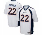 Denver Broncos #22 Kareem Jackson Game White Football Jersey