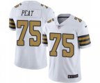 New Orleans Saints #75 Andrus Peat Limited White Rush Vapor Untouchable Football Jersey