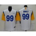Los Angeles Rams #99 Aaron Donald White Nike Bone Vapor Limited Jersey