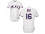 Texas Rangers #16 Ryan Rua White Flexbase Authentic Collection Stitched MLB Jersey