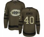 Montreal Canadiens #40 Joel Armia Authentic Green Salute to Service NHL Jersey