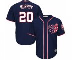 Washington Nationals #20 Daniel Murphy Replica Navy Blue Alternate 2 Cool Base Baseball Jersey
