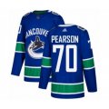 Vancouver Canucks #70 Tanner Pearson Authentic Blue Home Hockey Jersey