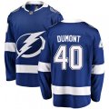 Tampa Bay Lightning #40 Gabriel Dumont Fanatics Branded Royal Blue Home Breakaway NHL Jersey