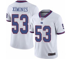 New York Giants #53 Oshane Ximines Elite White Rush Vapor Untouchable Football Jersey