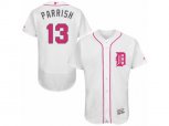 Detroit Tigers #13 Lance Parrish Authentic White Fashion Flex Base MLB Jersey