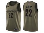 Brooklyn Nets #22 Caris LeVert Green Salute to Service NBA Swingman Jersey