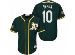 Oakland Athletics #10 Marcus Semien 2017 Spring Training Cool Base Stitched MLB Jersey