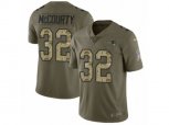 New England Patriots #32 Devin McCourty Limited Olive Camo 2017 Salute to Service NFL Jersey