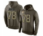 Washington Redskins #78 Wes Martin Green Salute To Service Pullover Hoodie