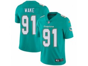 Miami Dolphins #91 Cameron Wake Vapor Untouchable Limited Aqua Green Team Color NFL Jersey