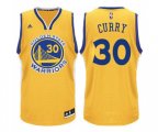 Golden State Warriors #30 Stephen Curry Authentic Gold Basketball Jersey