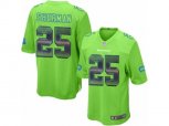 Seattle Seahawks #25 Richard Sherman Limited Green Strobe NFL Jersey