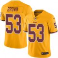 Washington Redskins #56 Zach Brown Limited Gold Rush Vapor Untouchable NFL Jersey