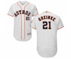 Houston Astros Zack Greinke White Home Flex Base Authentic Collection Baseball Player Jersey