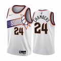 Phoenix Suns #24 Tom Chambers 2022-23 White 75th Anniversary Association Edition Stitched Jersey
