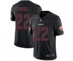 San Francisco 49ers #22 Matt Breida Limited Black Rush Impact Football Jersey