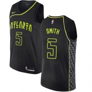 Atlanta Hawks #5 Josh Smith Authentic Black NBA Jersey - City Edition