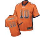 Chicago Bears #10 Mitchell Trubisky Elite Orange Drift Fashion Football Jersey