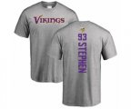 Minnesota Vikings #93 Shamar Stephen Ash Backer T-Shirt