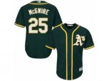 Oakland Athletics #25 Mark McGwire Authentic Green Alternate 1 Cool Base MLB Jersey