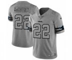 Carolina Panthers #22 Christian McCaffrey Limited Gray Team Logo Gridiron Football Jersey