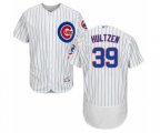 Chicago Cubs Danny Hultzen White Home Flex Base Authentic Collection Baseball Player Jersey