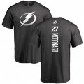 Tampa Bay Lightning #27 Ryan McDonagh Charcoal One Color Backer T-Shirt