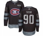 Montreal Canadiens #90 Tomas Tatar Authentic Black 1917-2017 100th Anniversary NHL Jersey