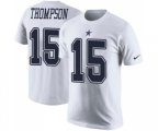 Dallas Cowboys #15 Deonte Thompson White Rush Pride Name & Number T-Shirt