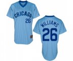 Chicago Cubs #26 Billy Williams Replica Blue White Strip Cooperstown Throwback Baseball Jersey