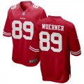 San Francisco 49ers #89 Charlie Woerner Nike Scarlet Vapor Limited Player Jersey