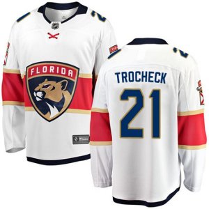 Florida Panthers #21 Vincent Trocheck Fanatics Branded White Away Breakaway NHL Jersey