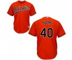 Baltimore Orioles #40 Jesus Sucre Replica Orange Alternate Cool Base Baseball Jersey