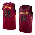 Nike Cavaliers #26 Kyle Korver Red Stitched NBA Swingman Jersey