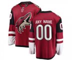 Arizona Coyotes Customized Fanatics Branded Burgundy Red Home Breakaway Hockey Jersey