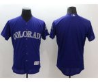 Colorado Rockies blank Majestic Purple Flexbase Authentic Collection Jersey