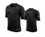Kansas City Chiefs #72 Eric Fisher Black 2020 Salute To Service Limited Jersey