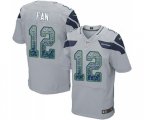 Seattle Seahawks 12th Fan Elite Grey Alternate Drift Fashion Football Jersey
