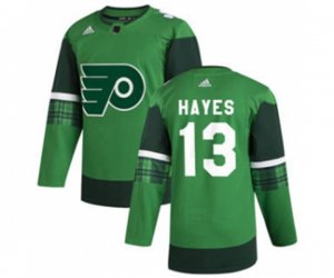 Philadelphia Flyers #13 Kevin Hayes 2020 St. Patrick\'s Day Stitched Hockey Jersey Green