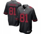 San Francisco 49ers #81 Terrell Owens Game Black Football Jersey