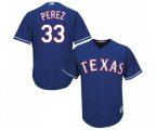 Texas Rangers #33 Martin Perez Replica Royal Blue Alternate 2 Cool Base MLB Jersey