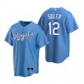 Nike Kansas City Royals #12 Jorge Soler Light Blue Alternate Stitched Baseball Jersey