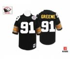 Pittsburgh Steelers #91 Kevin Greene Black Team Color Authentic Football Jersey