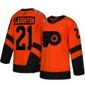 Philadelphia Flyers #21 Scott Laughton Orange Authentic 2019 Stadium Series Stitched NHL Jerse